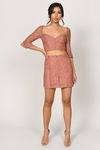 Lexy Sienna Lace Mini Skirt