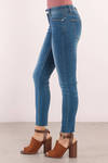 Trash Queen Sky Skinny Cropped Jeans