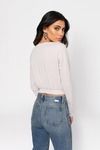 Wrap City Stone Plunging Crop Top