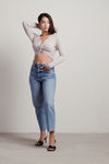 Basic Girl Crop Top - Taupe