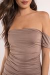 Trina Taupe Bodycon Dress