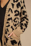In My Wildest Dreams Toast Multi  Leopard Knit Cardigan 