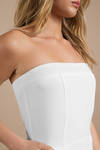 Gina White Strapless Jumpsuit