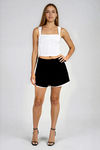 Keep it Classy Square Neck Crop Top - White