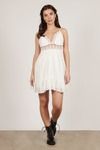 Shannan White Lace Skater Dress