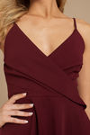 Into You Wine Skater Dress