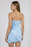 Walk Proud Strapless Bodycon Mini Dress - Baby Blue