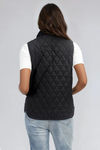 Cloud Quilted Puffer Vest - Black