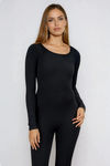 Flex Hard Long Sleeve Cutout Jumpsuit - Black