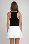 Fresh Frame Ribbed Tank Top - Black