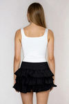 Mood Ready Multi TIered Mini Skort - Black