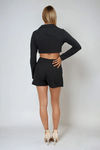Urban Dreamer Cropped Blazer - Black