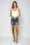 Everyday Charm Denim Mini Skirt - Blue