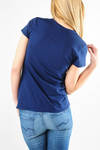 blue Relaxed Casual T-Shirt