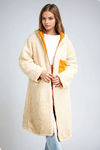Alpine Dual Reversible Sherpa Coat - Brown