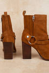 Dolce Vita Isara Brown High Heeled Chelsea Boots 