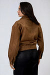 Prime Layer Faux Suede Jacket - Camel