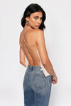 Paradise Champagne Satin Top