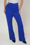 Cross Flow Straight Leg Pants - Cobalt Blue