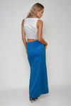 Silken Aura Bottom Maxi Skirt - French Blue