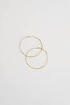 Always Ready Gold Skinny Hoop Earrings