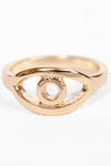 Evil Eye Ring in Gold