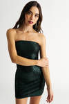 Party Tonight Green Sequin Bodycon Mini Dress