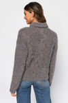 Come With Me Grey Turtleneck Sweater
