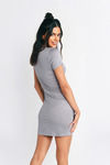Knot For You Grey Bodycon Dress