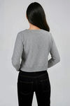 Off the Edge Button Down Sweater Cardigan - Heather Grey