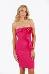 Cello Strapless Bodycon Mini Dress - Hot Pink