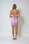 Focus on Me Glitter Bodycon Mini Dress - Hot Pink