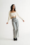 Beatrice Ivory Fuzzy Tank And Cardigan Set