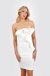 Cello Strapless Bodycon Mini Dress - Ivory