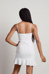 Grad Day Square Neck Cami Mini Dress - Ivory