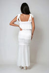 Make You Mine Tie-Shoulder Bodycon Maxi Dress - Ivory