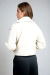 Polished Ease Ribbed Wool Jacket - Ivory