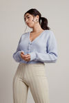 Cute As A Button Light Blue Sweater Cardigan