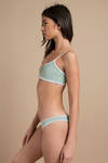 KOA Swim Sands Mint and Nude Reversible Bikini Bottom