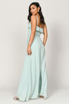 Kristen Ruffle Wrap Maxi Dress - Mint