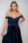 Love on Top Sweetheart Pleated Midi Dress - Navy 