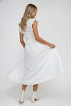 Still Into You Crochet Ruffle Maxi Dress - Off White