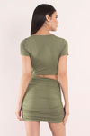 Come My Way Olive Bodycon Dress