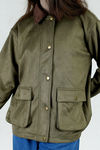 Easy Breezy Button Down Suede Jacket - Olive