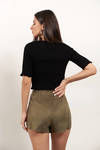 Jessica Asymmetrical Skort - Olive