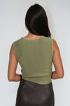 Take the Leap Ribbed Tank Top - Olive