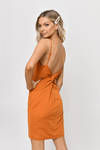 ASTR Blake Orange Mini Dress