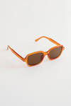 Check Me Out Orange Square Sunglasses