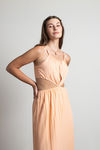 Sherbert Summer Orange Cutout Maxi Dress