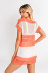 Spaced Out Two-Tone Cover Up - Orange
